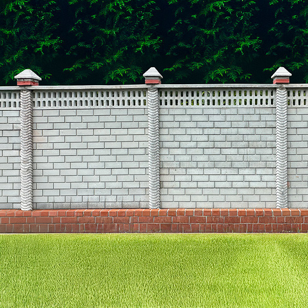 Bricks Base Boundary Wall - BW101